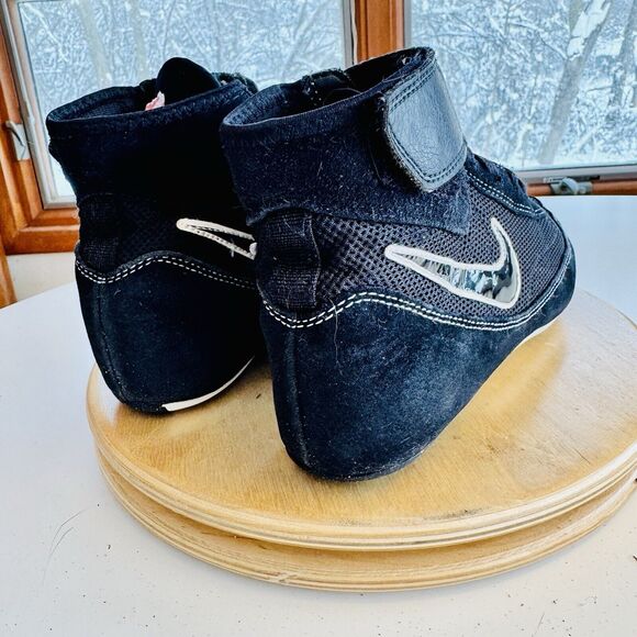 Nike Men's Speed Sweep VII Wrestling Shoes 366683-001 Black White Size 7 - Picture 4 of 6